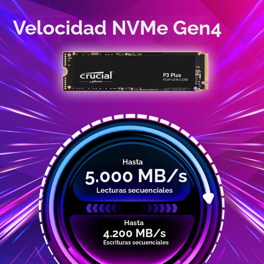 Amazon.com: Crucial P3 Plus 1TB PCIe Gen4 3D NAND NVMe M.2