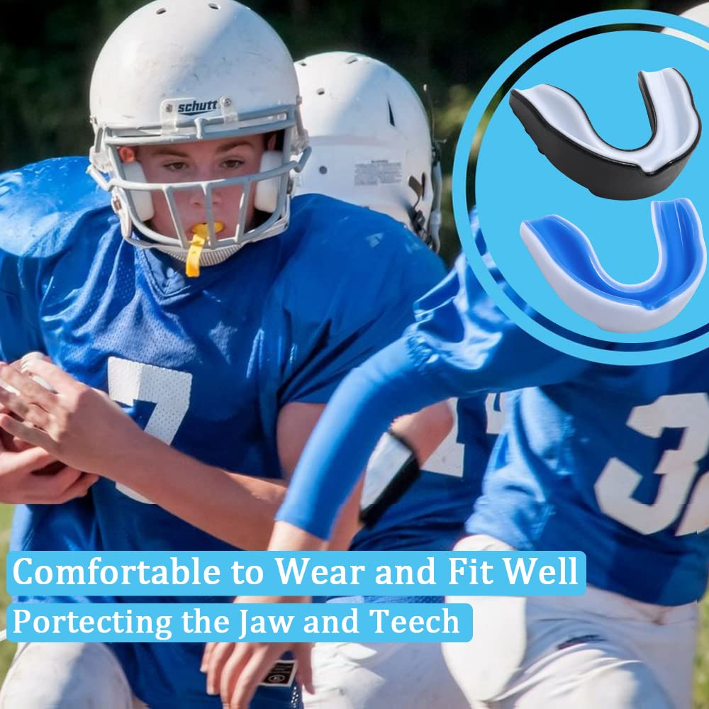 Protège Dents Enfants 9-16 ans, 2 pièces, Protège Dent pour le Rugby Boxe, Protéger Vos Dents - 3