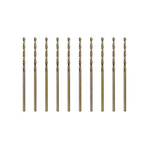 SALI Juego de brocas de cobalto, 10 piezas de 116 pulgadas M35 de alta velocidad de acero de alta velocidad para metal endurecido, acero inoxidable,