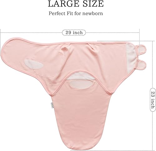 Miniatura 4 de LITTLE TOTS Manta de envolver para bebé, niña y niño, fácil de cambiar, paquete de 3 saco de dormir ajustable para bebés recién nacidos de 0 a 3