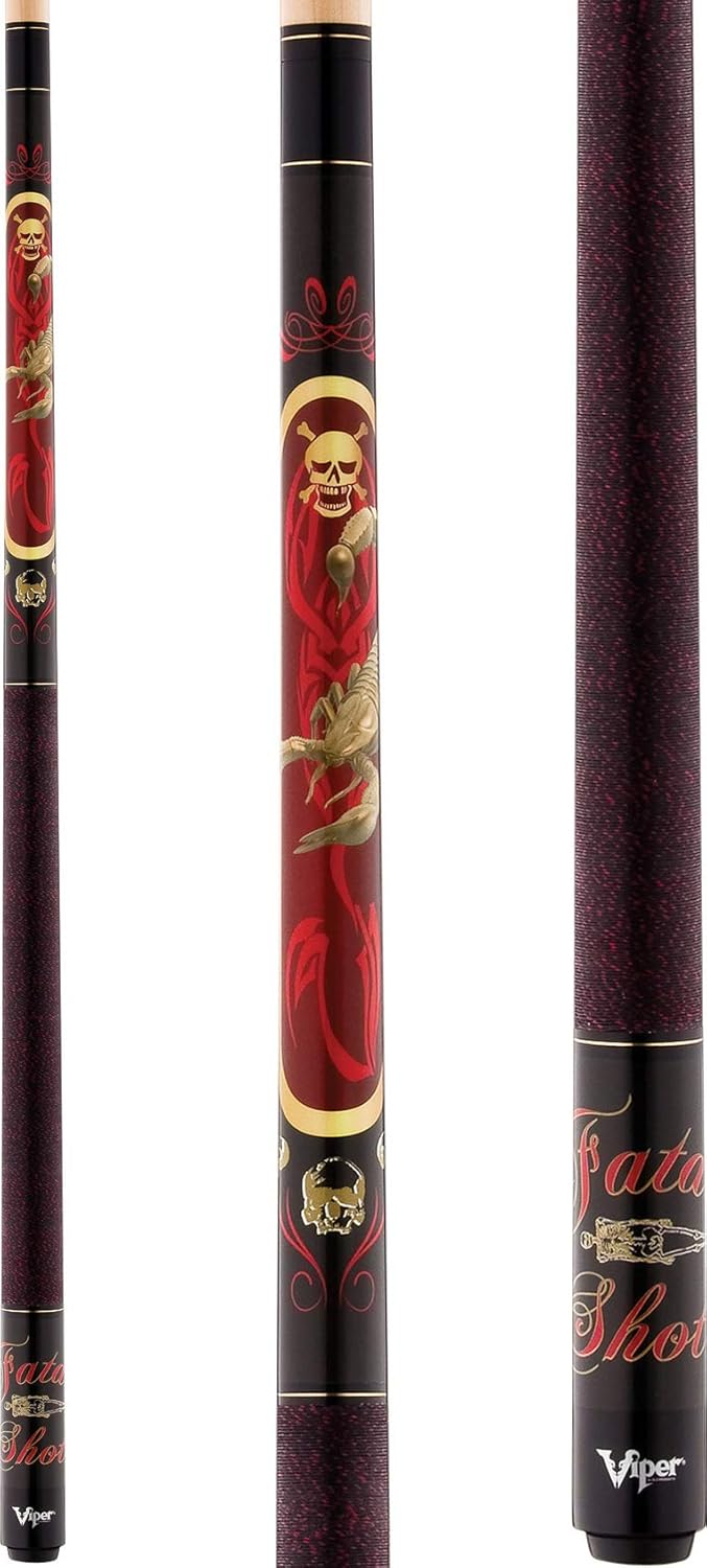 Viper Underground 58" 2-Piece Billiard/Pool Cue, Fatal Shot
