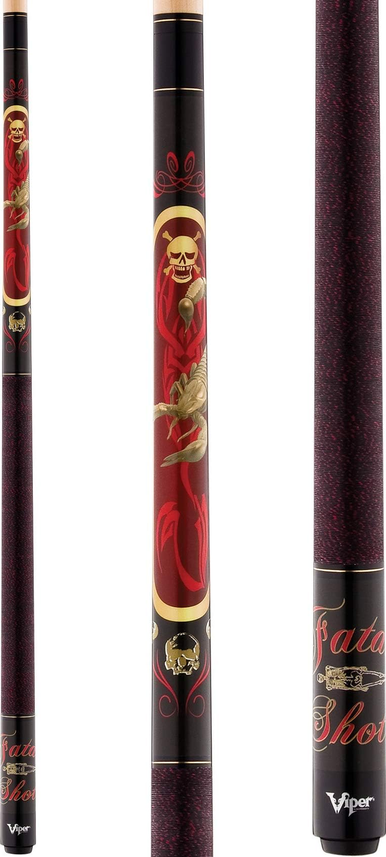 Viper Underground 58" 2-Piece Billiard/Pool Cue, Fatal Shot