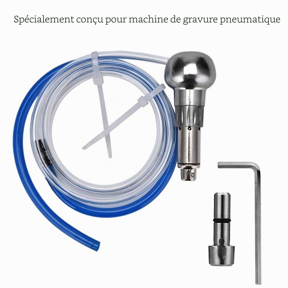 Machine de Gravure Pneumatique Pièce à Main Bijoux Outils de Graver Accessoire