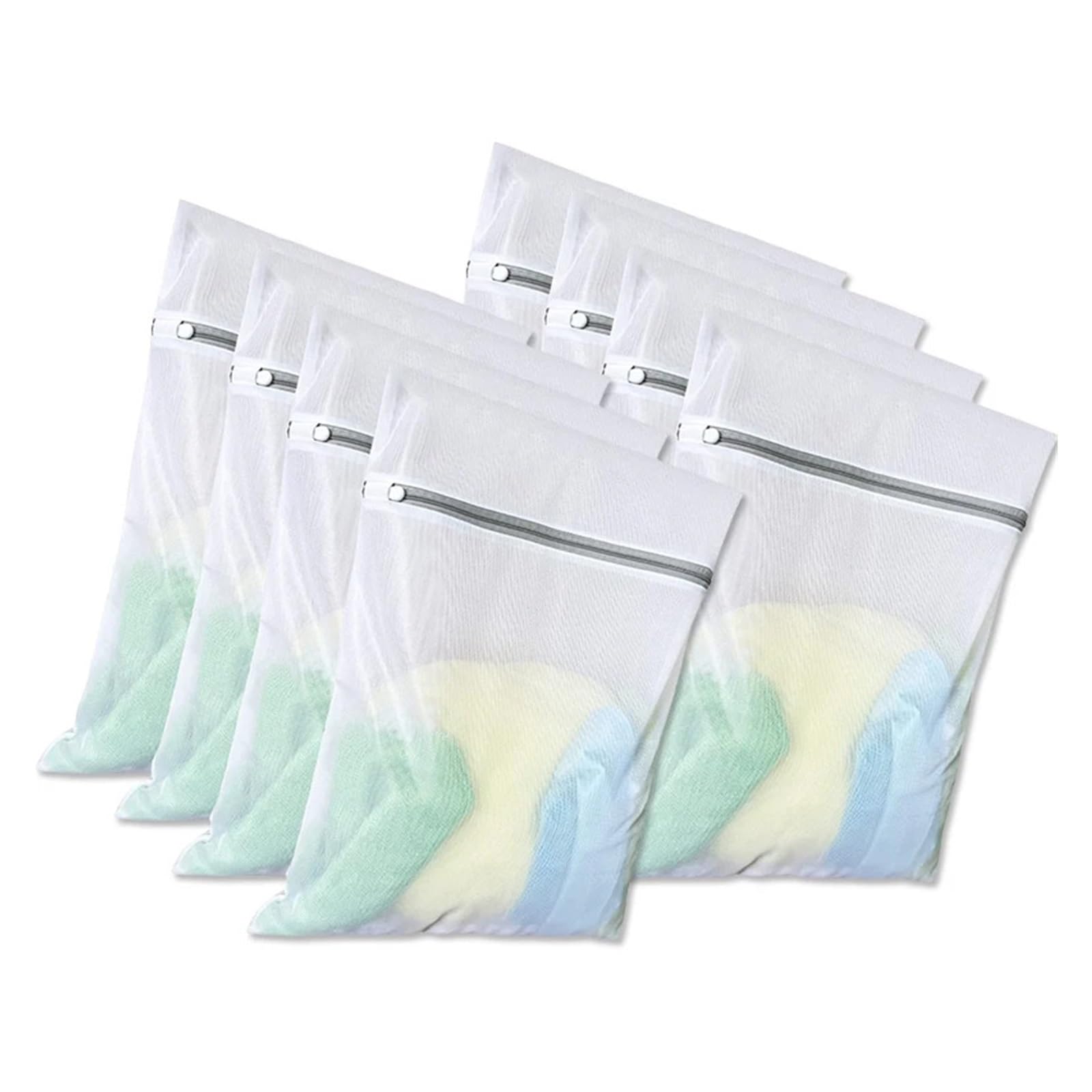Bolsas de malla for lavandería, estructura duradera con cremallera fuerte, compatibles ropa interior, delicada, 10/5 Uds(10 Pcs)