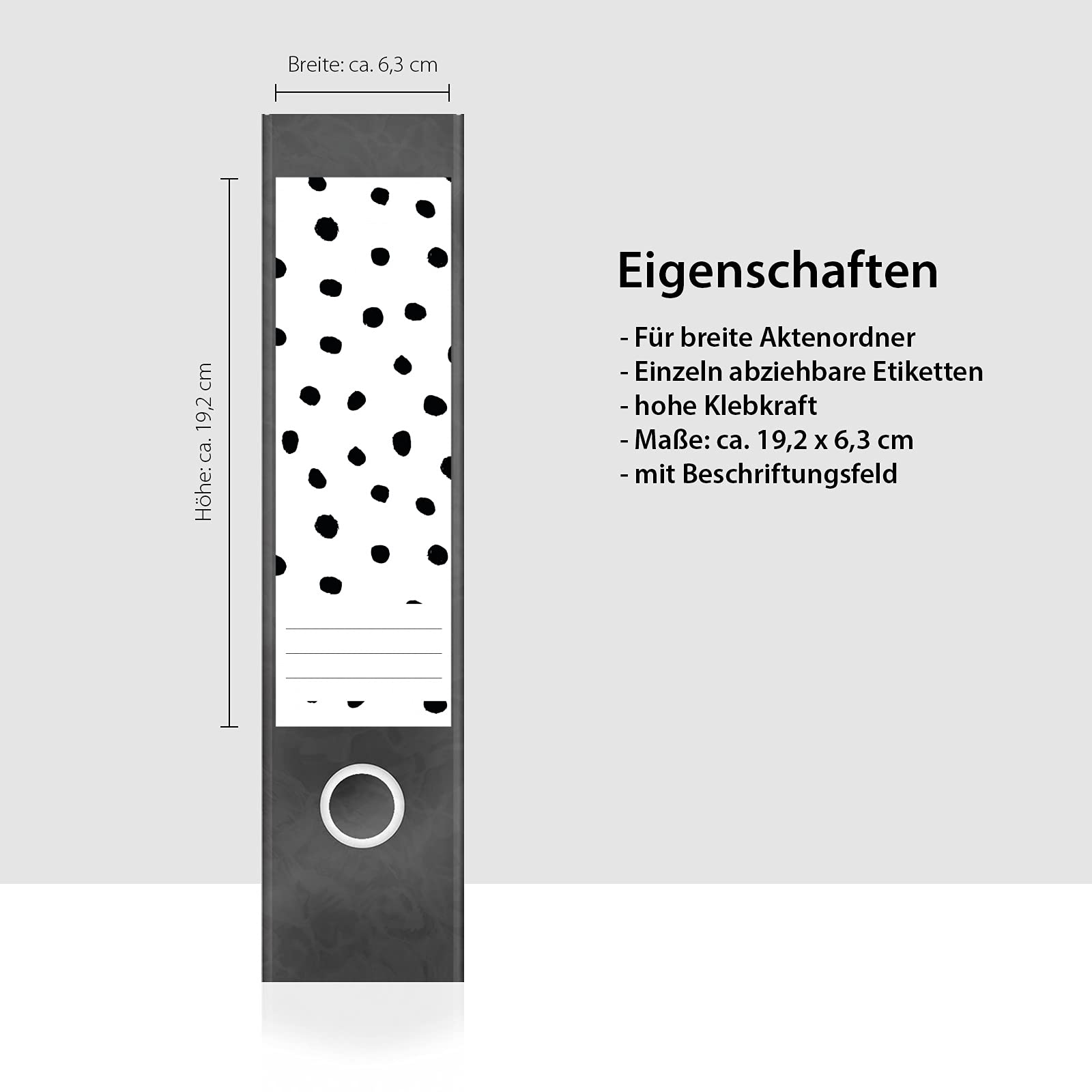Produktbild von Etiketten Für Ordner | Farben Mix LIla | 4 Breite Aufkleber Für Ordnerrücken | Selbstklebende Design Ordneretiketten Rückenschilder