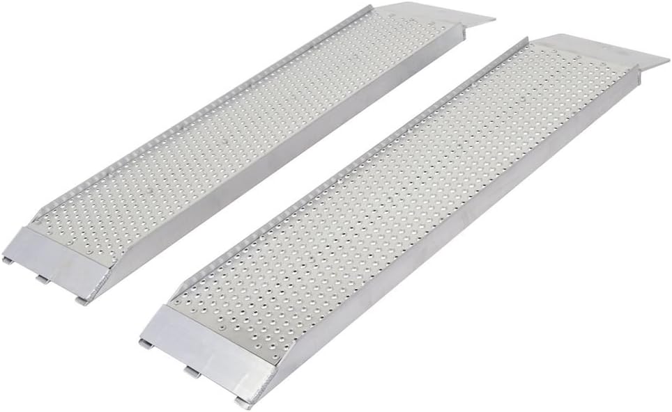 Guardian S-368-1500-P Dual Runner Shed Ramps with Punch Plate Surface - 8" Wide, 3' Long
