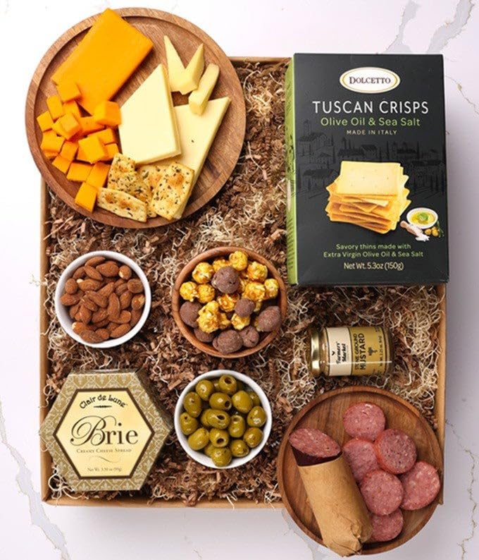 From You Flowers - Deluxe Cheese & Charcuterie Gift Box for Birthday, Anniversary, Get Well or Celebration