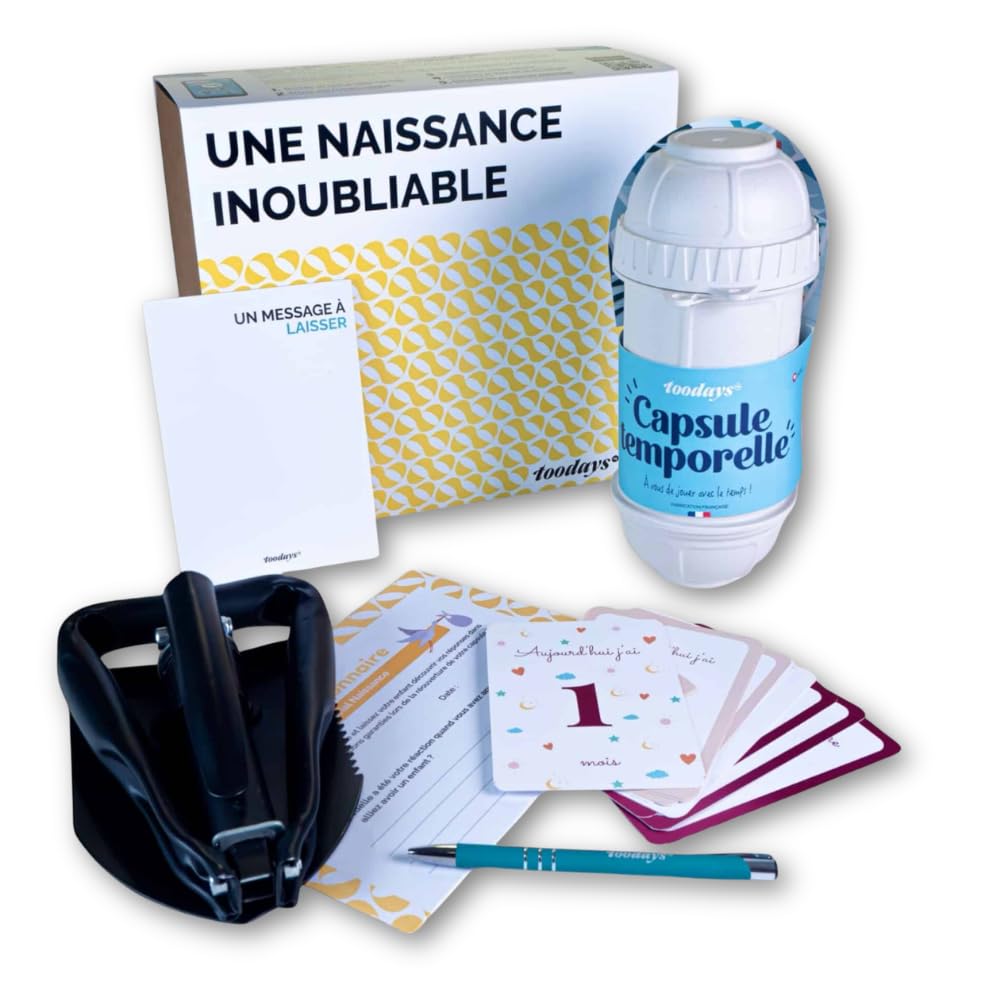 Kit capsule temporelle naissance pour conserver les souvenirs – Cadeau bébé