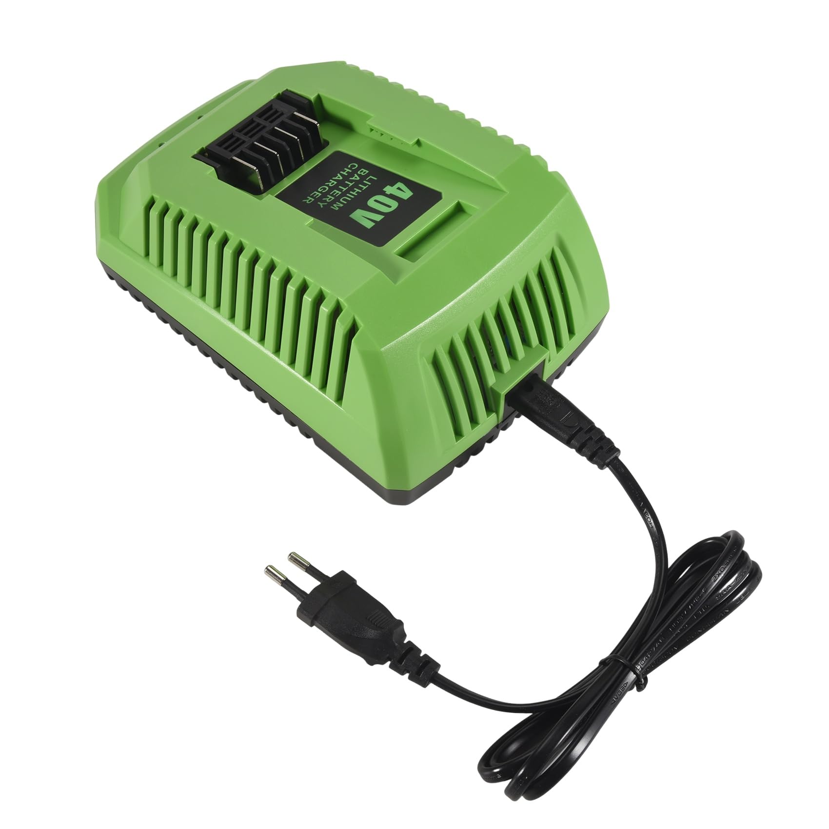 Chargeur 40V GreenWorks résout vos pannes de batterie Li-Ion G-MAX 29482 en plein jardinage