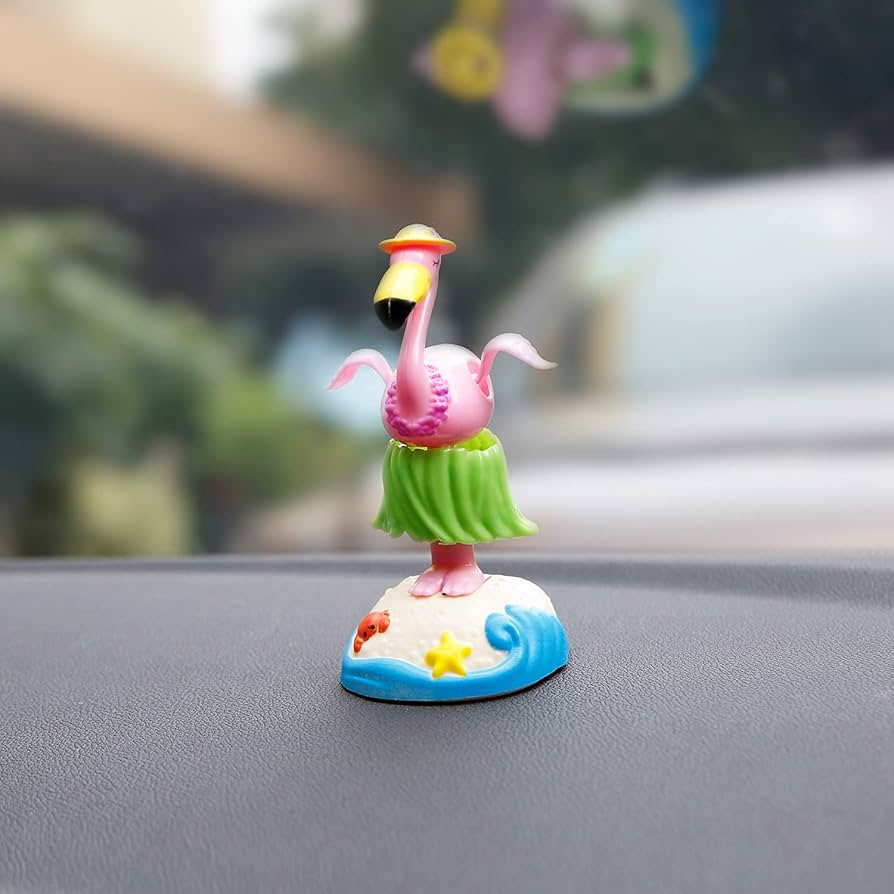 Amazon.com: YGMONER Solar Powered Dancing Hula-Hula Flamingo Car