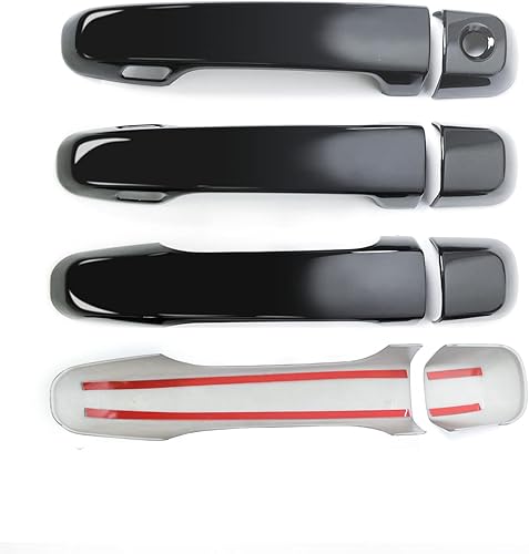 Miniatura 9 de Fundas de manija de puerta compatibles con Toyota 4Runner 4WD N280 Prado J150 2010-2022 2017 2018 2019 2020 2021, accesorios de estilo de automóvil,
