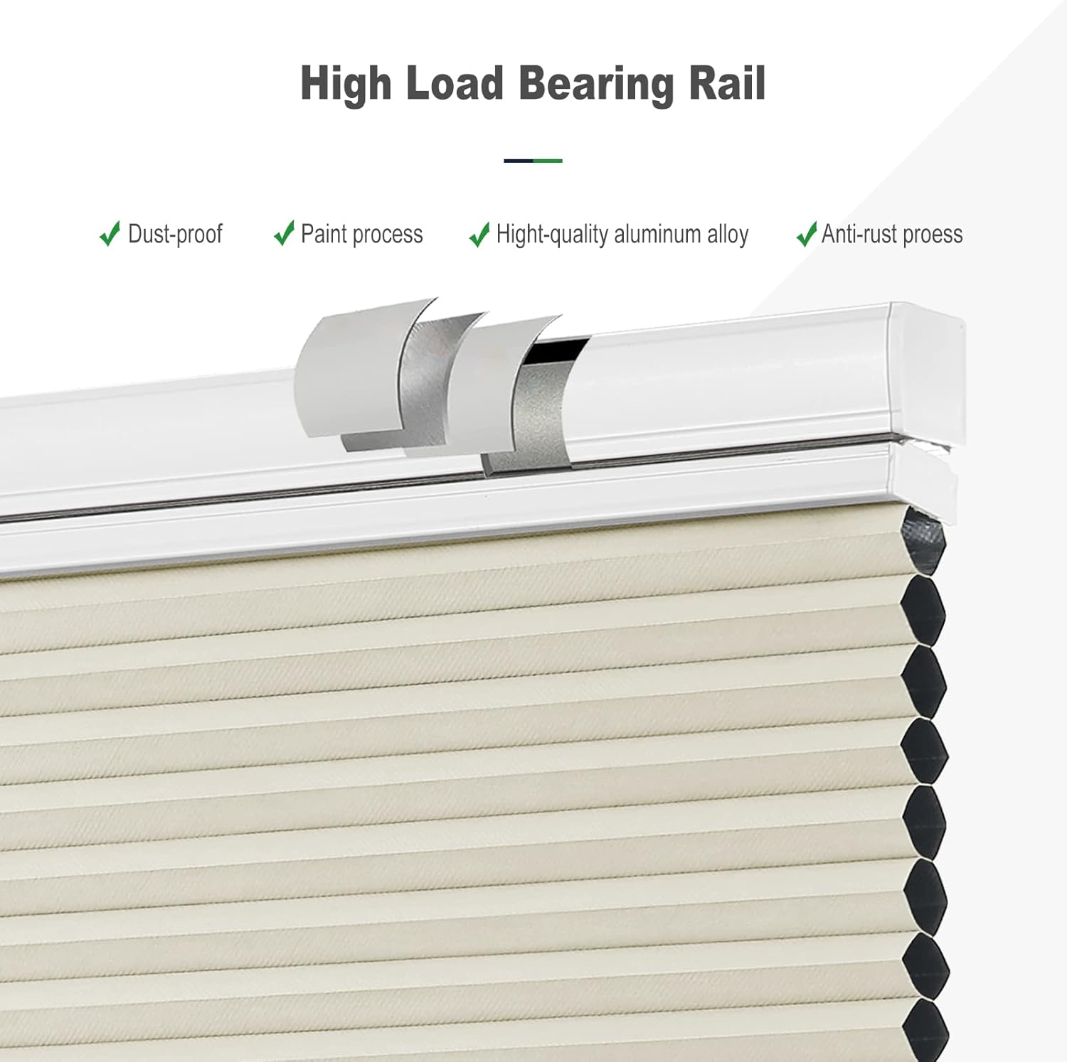 Custom Blackout Top Down Bottom Up Shades, Blinds for Windows Cordless Cellular Shades Room Darkening Blinds, 23" W x 36" H, Gray