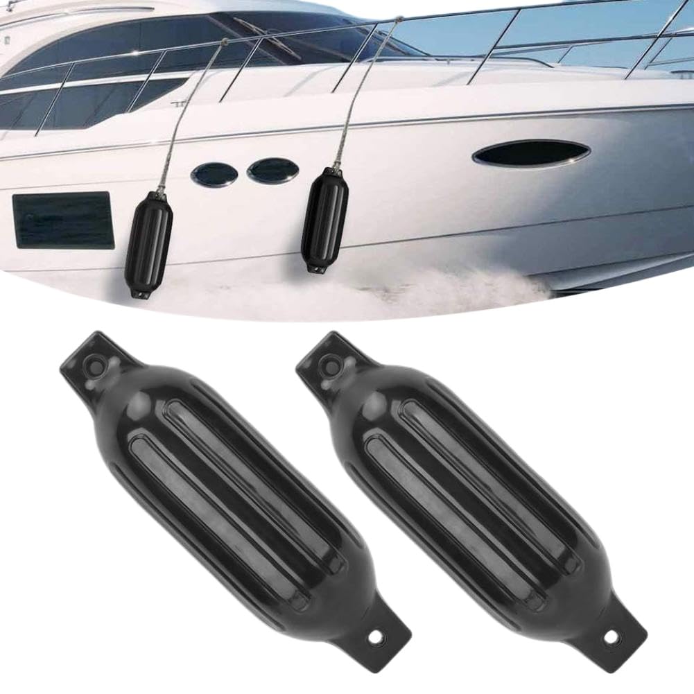 Parabordi per Barche da 2 Pezzi Twin Eyes e paraurti parafango Ovale da 5,5 x 20 Pollici Compatibile con Yacht Accessori marini Pneumatici per Barche da Pesca