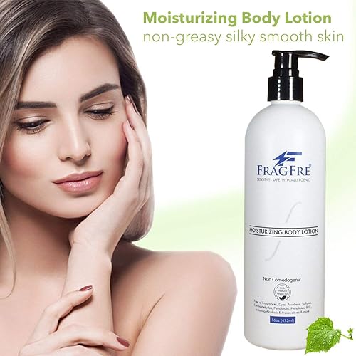 Miniatura 3 de Hidratante para pieles sensibles 16oz Loción de óxido de zinc no comedogénica - Sin parabenos hipoalergénico sin fragancia - Protección solar para