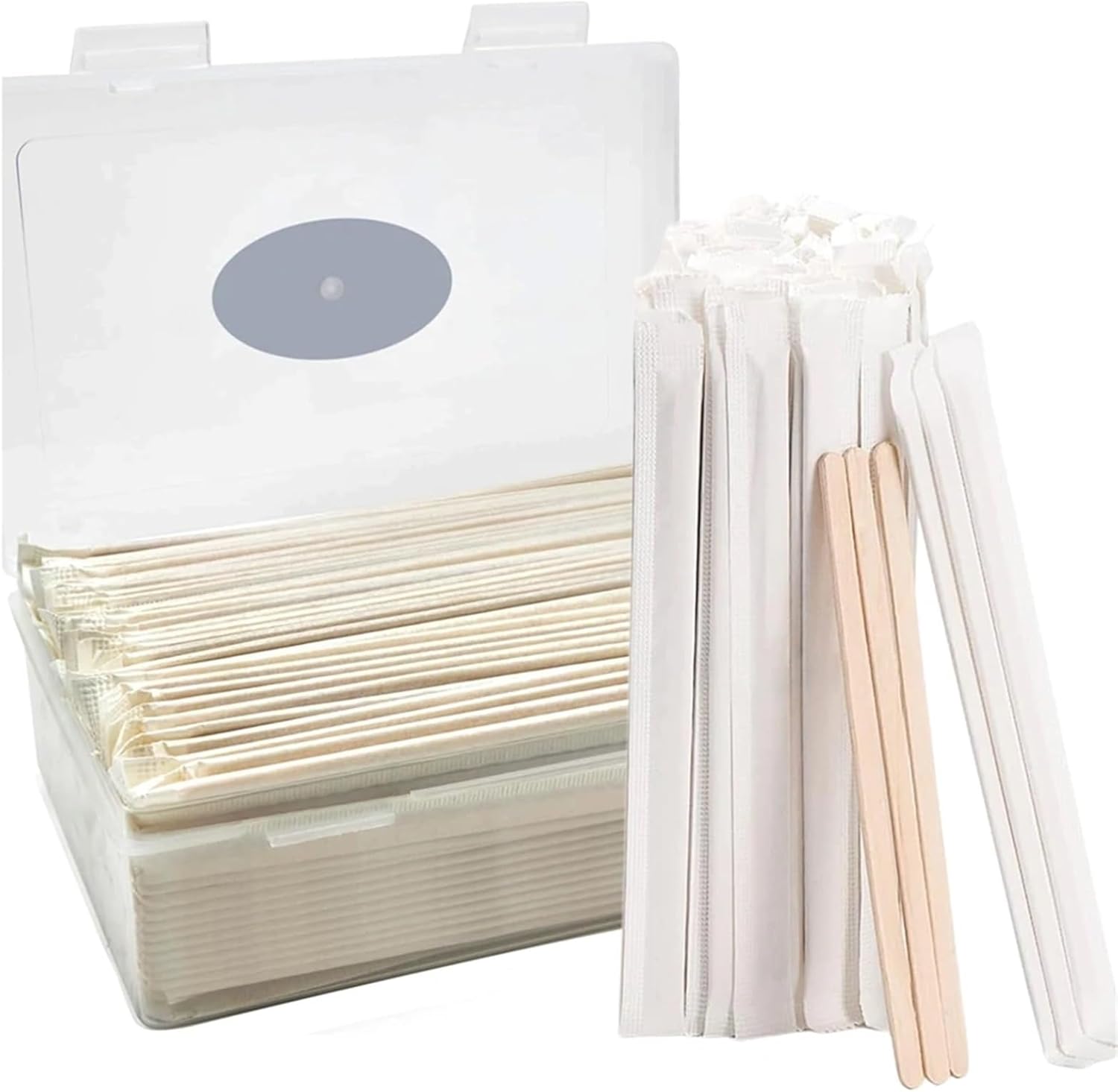 Wooden Coffee Stirrers 1000/500pcs Wooden Coffee Stirrer Boxed Disposable 5.5Inches Long Stir Sticks For Cocktails Smooth Beverage Mixers(1000pcs Per Box)