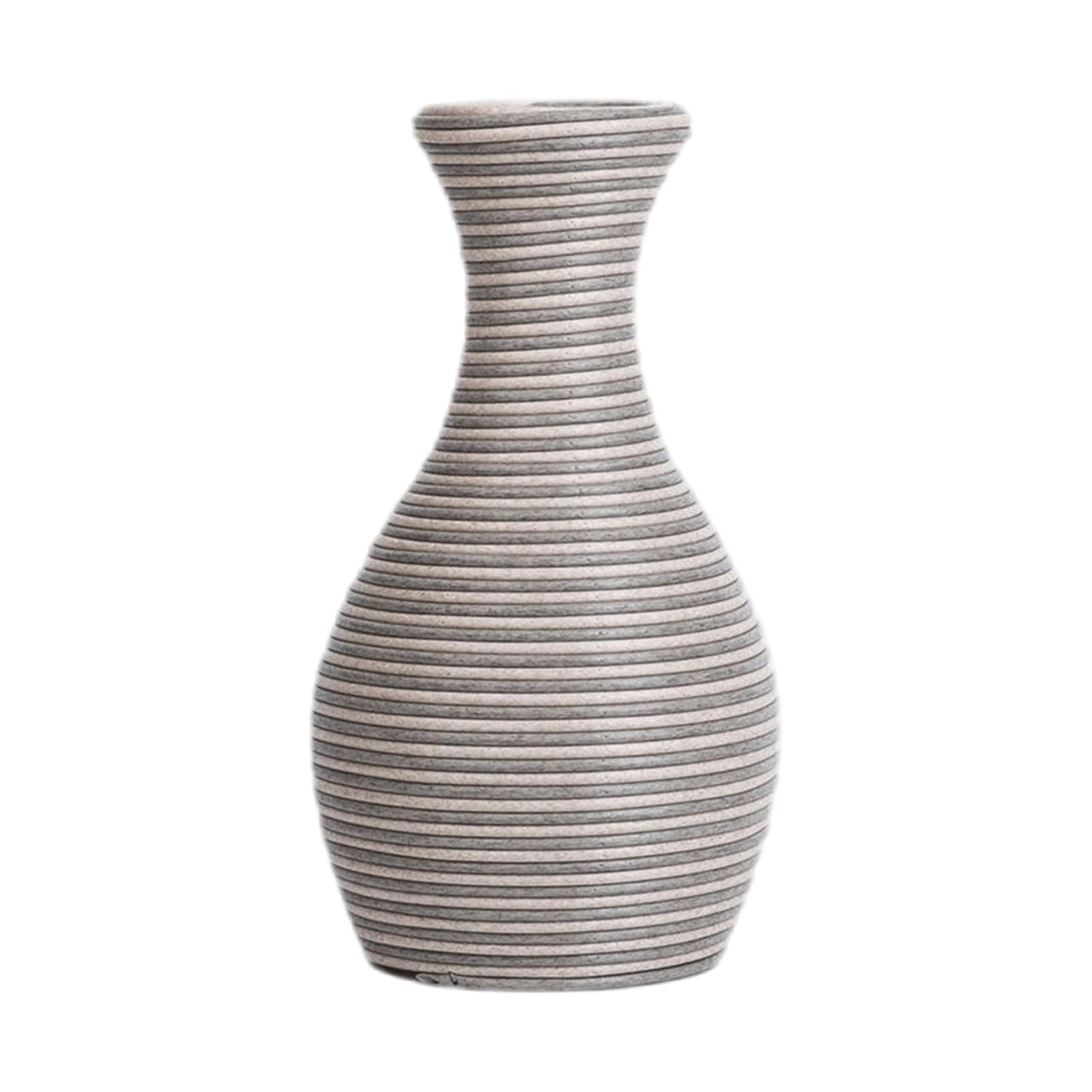 NVOQILIN Farmhouses Decorative Centerpieces Vases for Dried Flower Faux Rattan Woven Vases Home Decors Tabletop Display Decorative