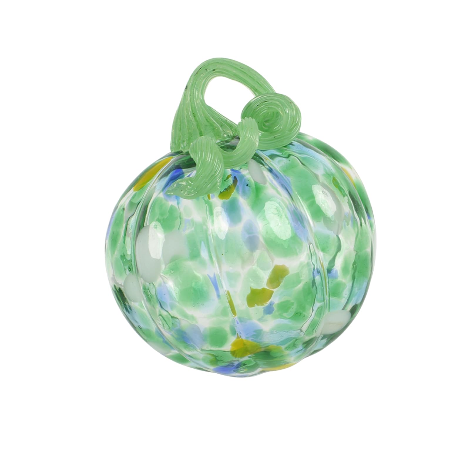 Pangboer D Seasonal Art Glass Pumpkin Ornament For Fall Shelf Mantel Entryway Home Ecor With Han Blown Top Loop Accent Etail Han Blown Glass Pumpkin Pendant Ecor Fall Ornament Halloween Autumn Harvest Home