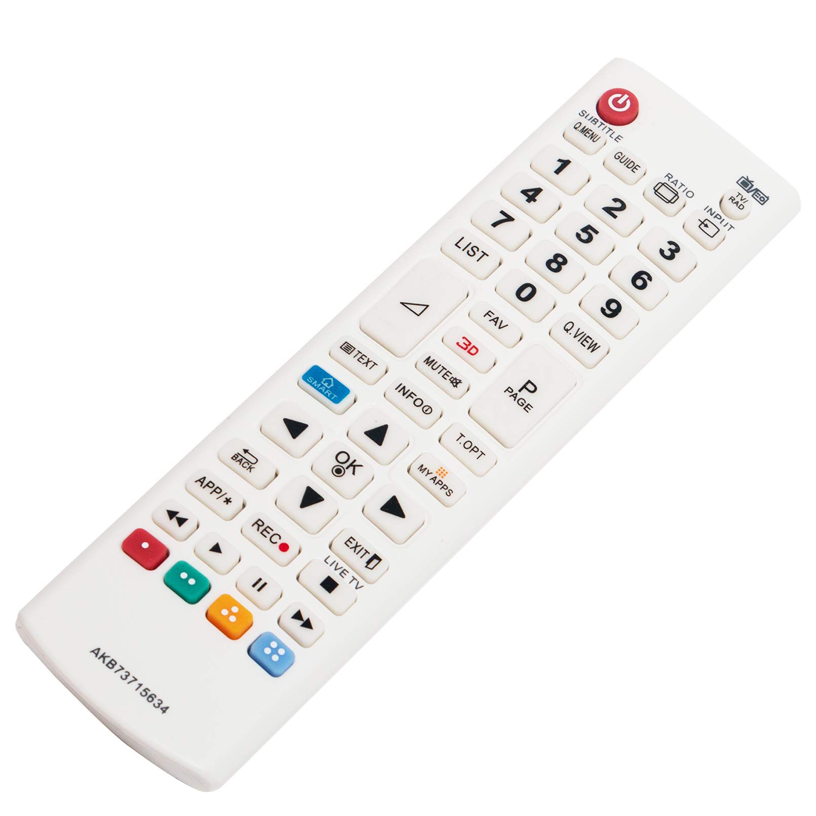allimity Sostituire il Telecomando AKB73715601 apto para LG TV 32LN570R 39LN575S 42LA8609 42LN570S 42LN613S 47LN575S 47LN613S 50LN575S 58UF8307 60LN575S