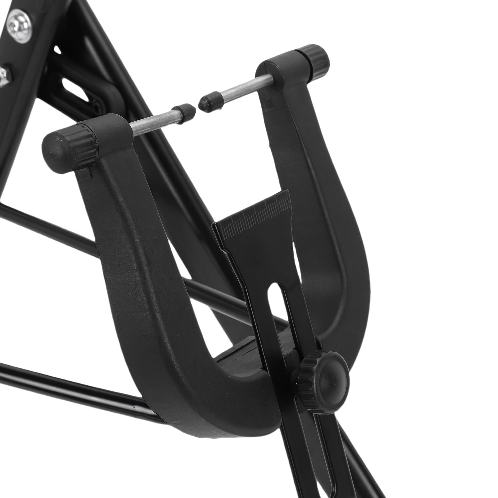 Fahrrad-Laufrad-Zentrierständer, Zusammenklappbarer Fahrrad-Laufrad-Wartungshalter, Unverzichtbares Wartungswerkzeug mit Maßstabslineal und Oberem Stift, Hartstahl, Ideal für 16 Bis 29 Zoll