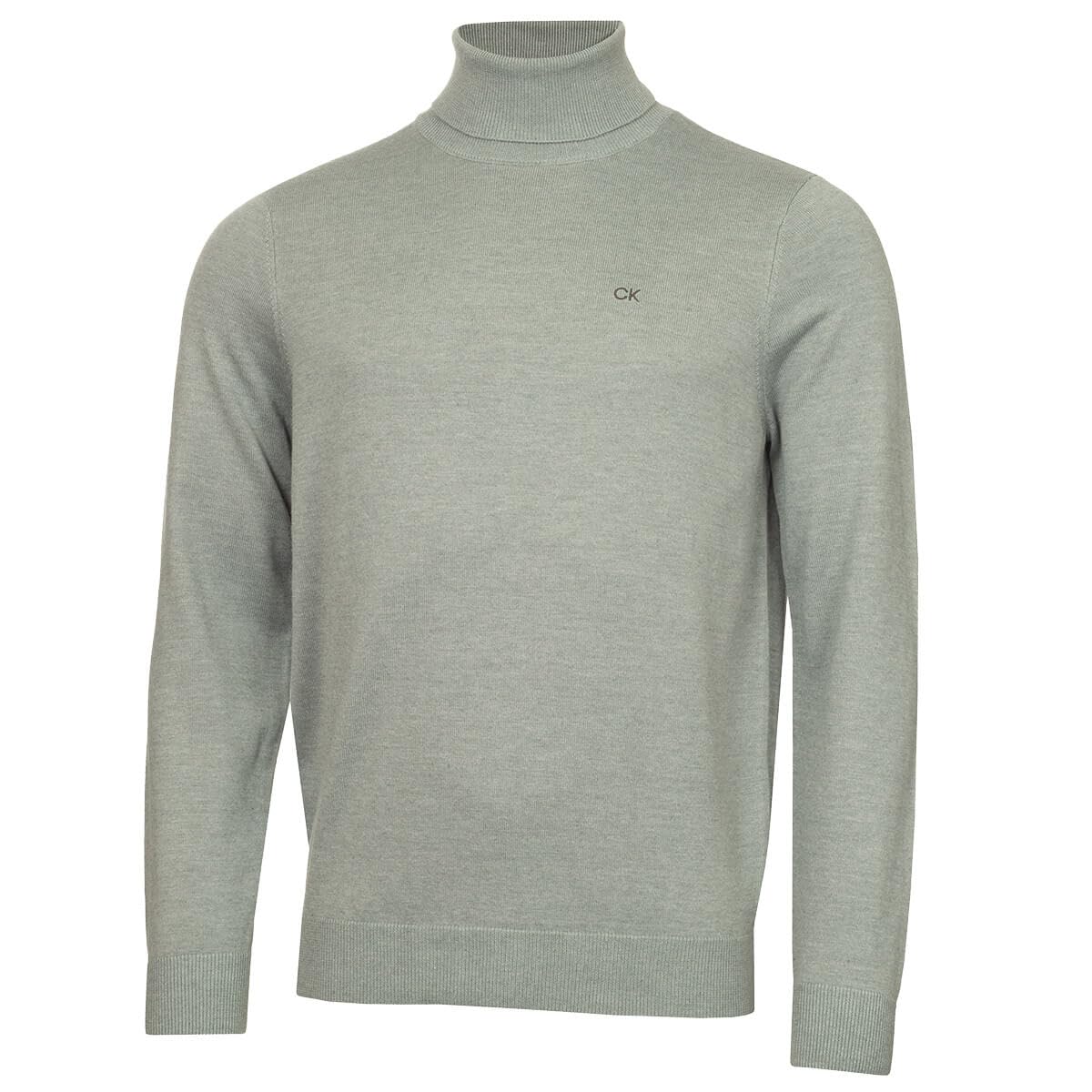 Calvin Klein Men's Sage Ck Roll Neck Rib Knit Sweater - Xxxl