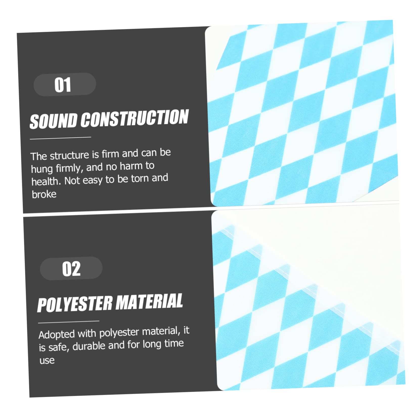 STOBOK 5sets Bandierine Decorative Per Festival Della Poliestere Per e Celebrazioni Oktoberfest