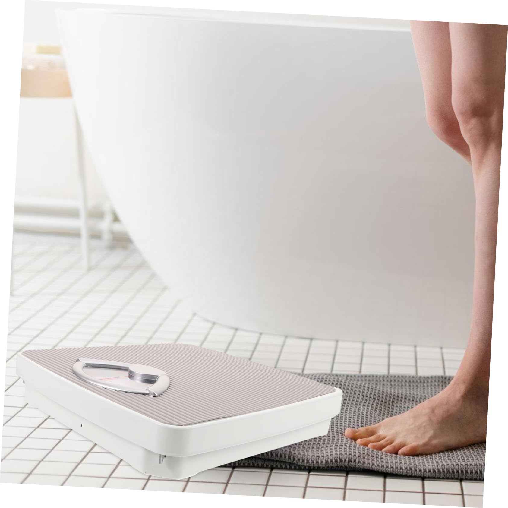 FOMIYES Balance Mécanique Capacité 130kg Légère en Fer Design Décoratif Adorable Mesure Précise Poids Corporel pour Usage Domestique