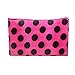 HappyDaily Pack of 7 Fashion Design Muliti-functional Bag Using as Makeup bag or Cosmetic Pouch or Travel Toiletry or Carrying Purse (Heart(Pink/Hotpink/Red/Black)+Polka Dot(Hotpink/Red)+Leopard)