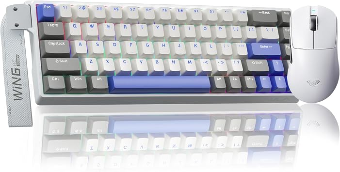 AULA Keyboard and Mouse Combo, WIN68 HE MAX Magnetic Switch Wired Mechanical Gaming Keyboard SC900 Max Wireless Mouse