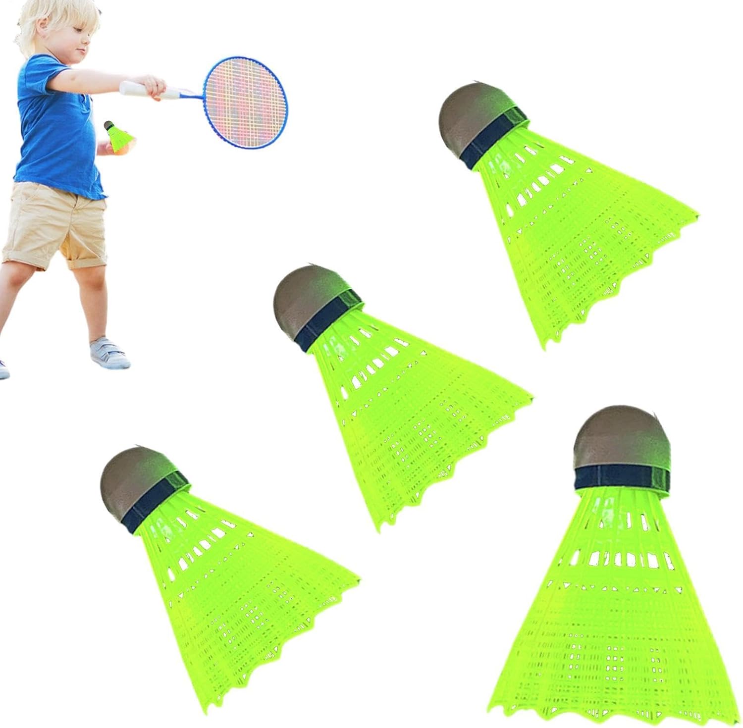 Generisch Świecące lotki, stabilna piłka do badmintona z oświetleniem – świecący badminton odbijający światło do aktywności na świeżym powietrzu, do uprawiania sportu w pomieszczeniach, prezent dla