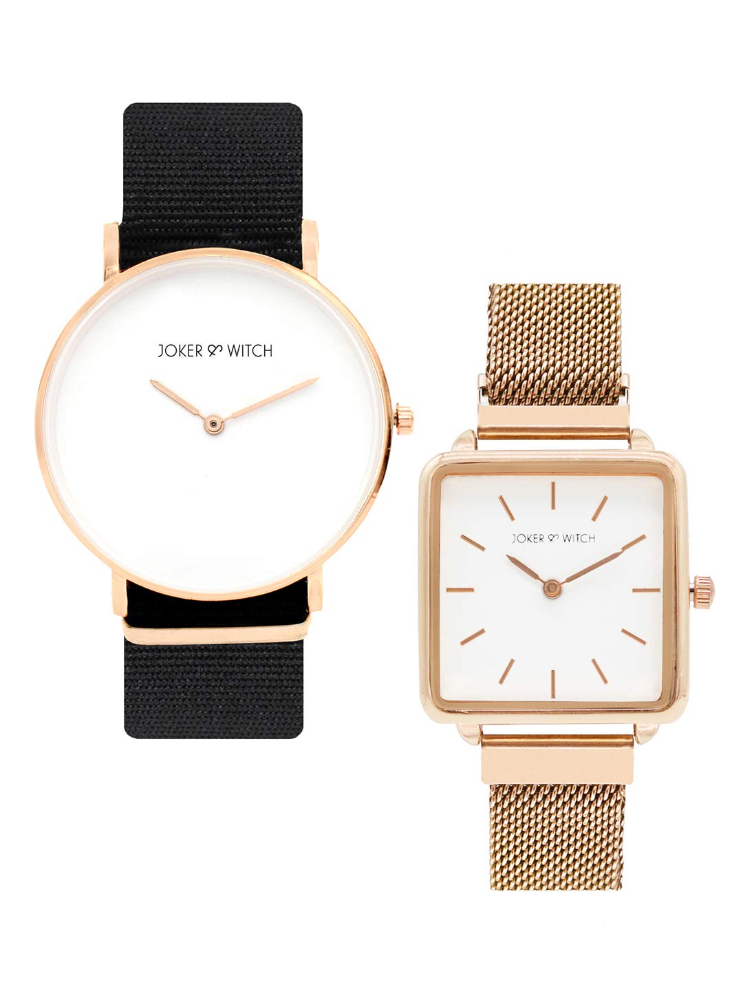Joker & Witch Stainless Steel Jimmy & Gretchen Couple Analog Watch Gift Set For Men And Women, White Dial, Rose Gold Band (B08WWQJ11W) Amazon Price History, Amazon Price Tracker