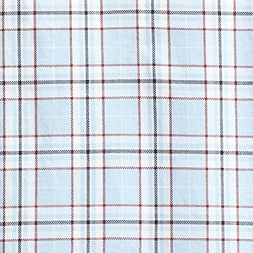 Image of Parx Men's Pure Cotton Checks Pattern Slim Fit Semi Cutaway Collar Full Sleeve Casual Shirt