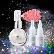 Rainbow Shimmer Body Powder, Glitter Hair Spray, Body Glitter Spray for Hair and Body, Spray Glitter for Hair, Face Glitter Highlighter, Body Shimmer Spray for Skin, Body Glow Makeup