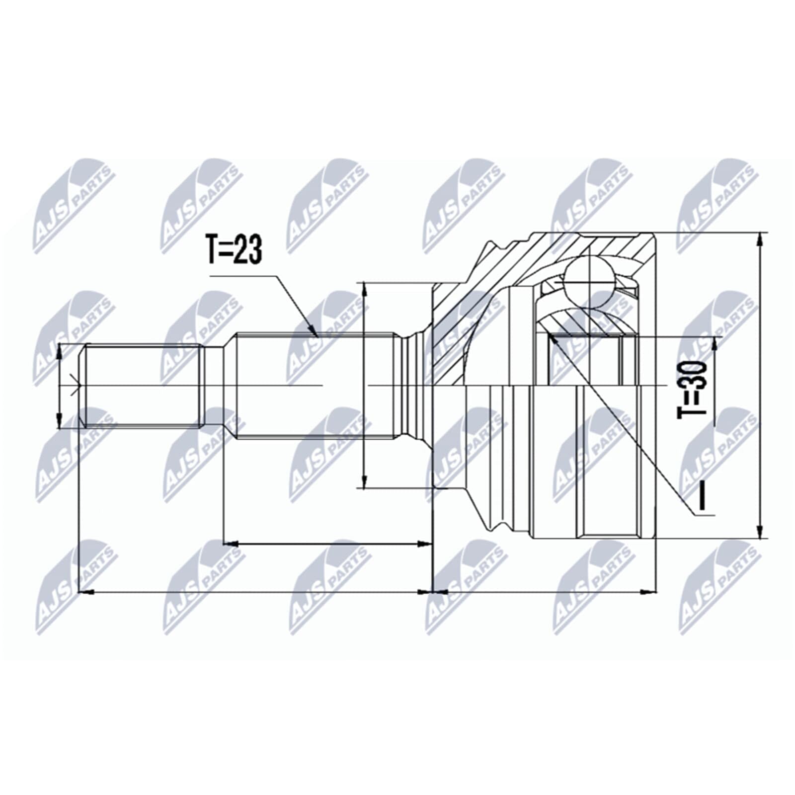 NTY Kit giunti, Semiasse NPZ-RE-053 Compatibile con: RENAULT CLIO IV, CLIO IV Grandtour, CLIO IV Kasten/Schrägheck