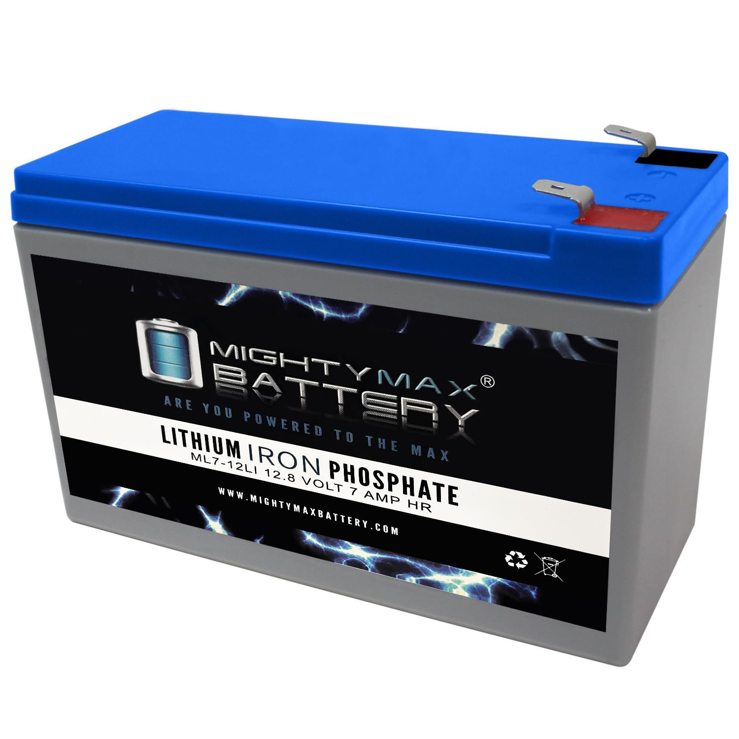 Amazon.com: Mighty Max Battery ML7-12LI - 12 Volt 7 AH Deep Cycle