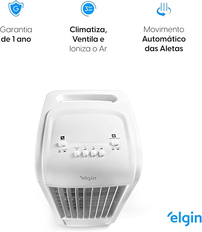 Climatizador de Ar Portátil Smart 3 em 1 Elgin
