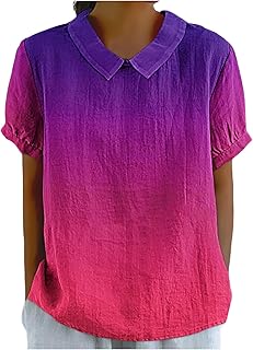 Camiseta deportiva vintage para mujer, camiseta de verano monocolor, manga corta, cuello en V, blusas de verano, informal, suelta, camiseta básica para niña, túnica