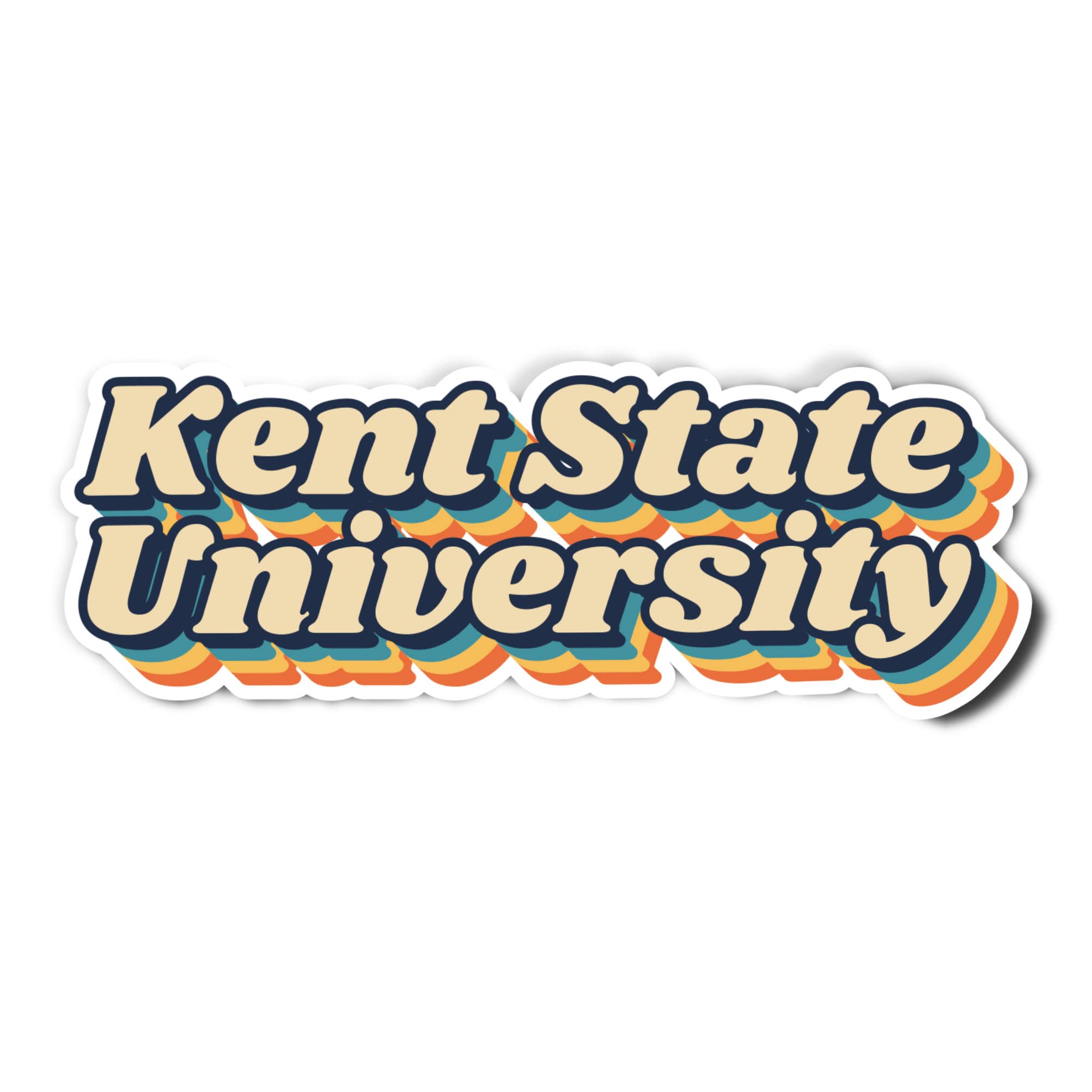 Calcomanía KSU Golden Flashes de vinilo impermeable que no se despegación ni borra