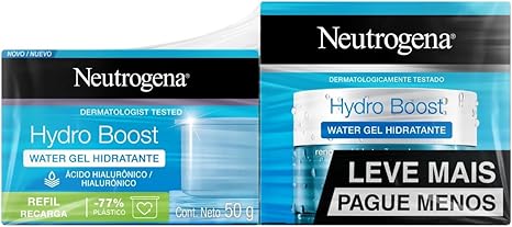 Neutrogena Hidratante Facial Hydro Boost Water Gel 50g + Refil Hydro Boost Water Gel 50g Menor preço em Neutrogena Hidratante Facial Hydro Boost Water Gel 50g + Refil Hydro Boost Water Gel 50g