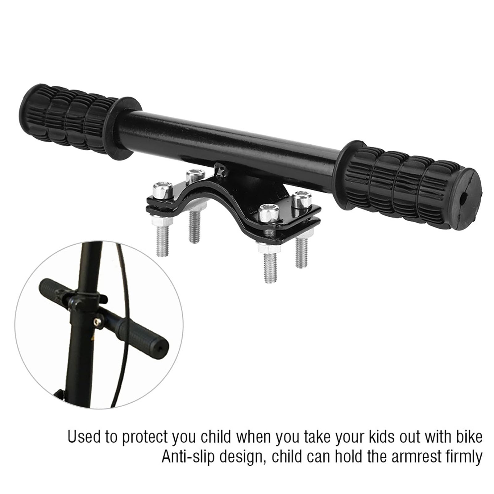 Guidon Réglable Pour Siège Arrière Vélo Enfant – Diam. 2,5-3 Cm, Antidérapant