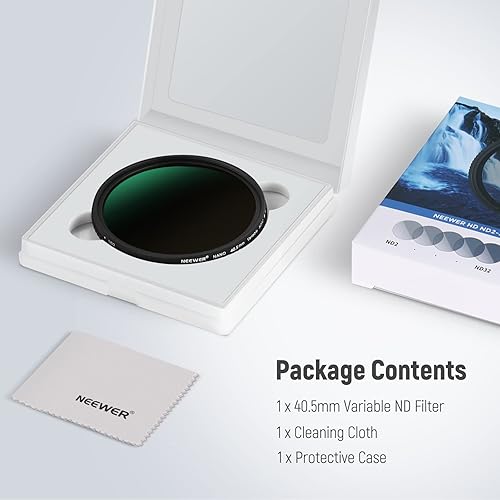 Miniatura 8 de NEEWER Filtro ND variable HD de 1.594 in ND2-ND32 (1-5 paradas) sin cruz X  vidrio ópticonano recubierto de 30 capasmarco de aleación de aluminio
