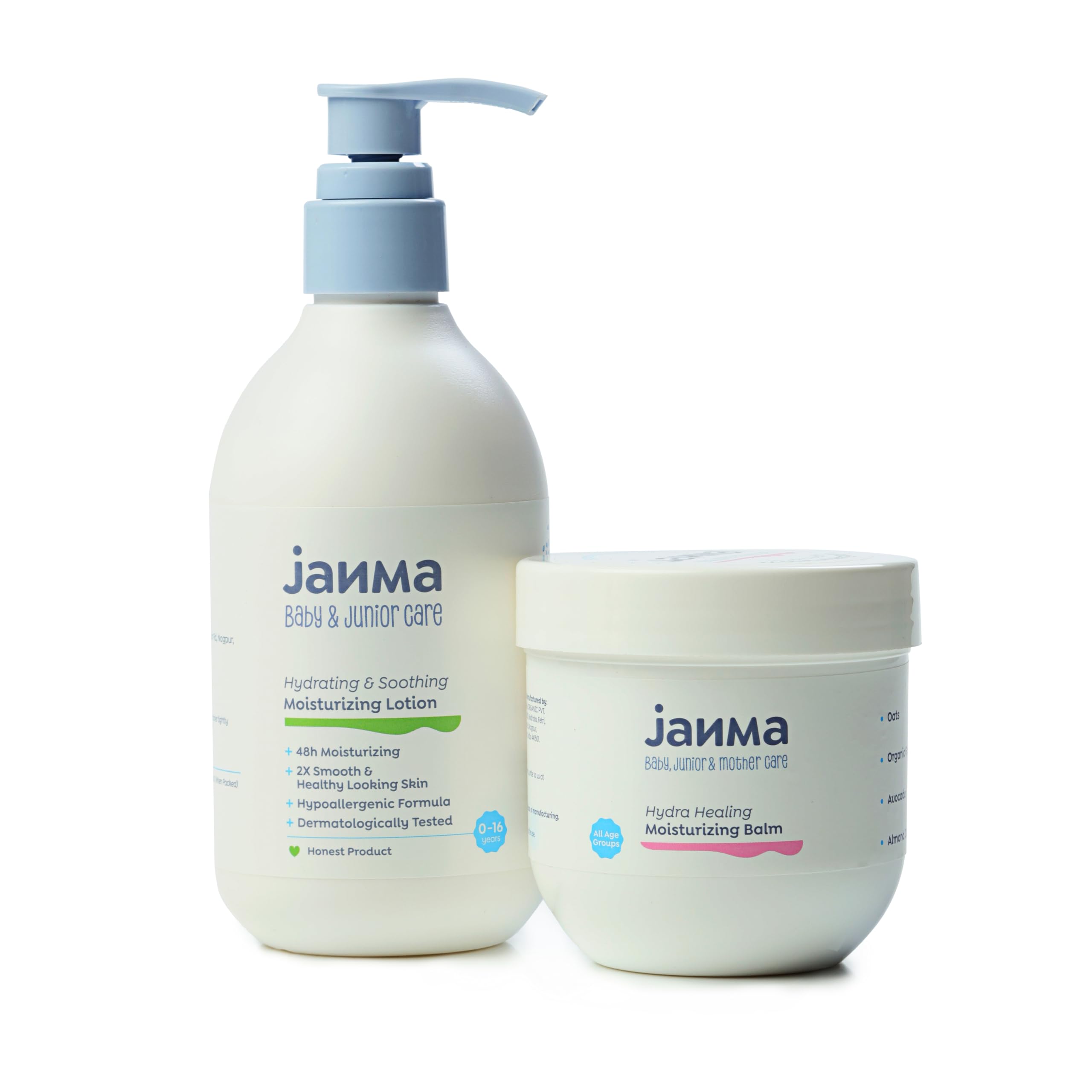 Janma Care Winter Full Body Care Combo| Hydrating & Soothing Moisturizing Lotion & Hydra healing Moisturizing Balm| For Kids Gentle and smooth Skin| B250 ML + 180 ML(Pack of 2)-picture-10