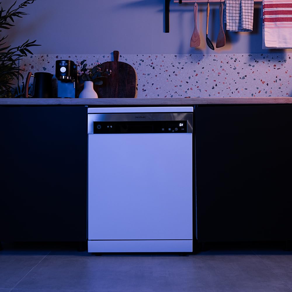 Cecotec Lave-vaisselle Autonome 60 cm Bolero Aguazero 6110, 1850 W, 13 Couverts, 6 Programmes, Dry+