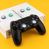 Vista 7 de GeekShare Cute Shark Dinosaur Playstation 4 Controller Thumb Grips, Soft Silicone Thumbsticks Cover Set Compatible with Switch Pro Controller and