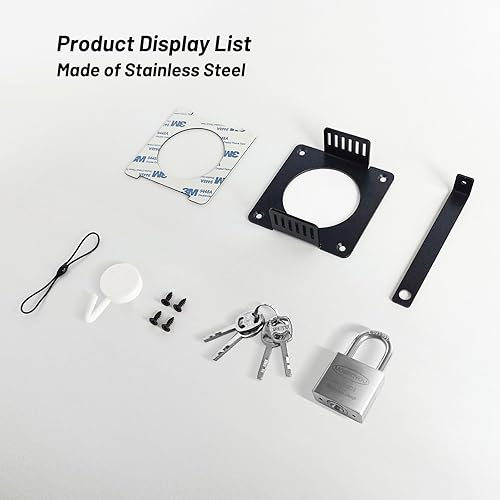 Miniatura 9 de Dispositivo de bloqueo de cerrojo, protector de cerrojo muerto, escudo para desactivar el bloqueo, bloquear la puerta desde el exterior, seguridad