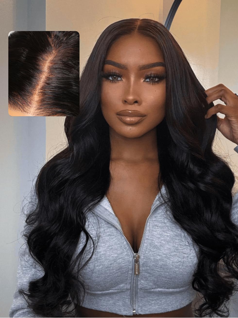 UNICE Bye Bye Cap Wig Body Wave 13x4 HD Lace Front Wigs Human Hair Pre Everything Glueless Wig Human Hair Pre Plucked Bleached Knots Drawstring Black