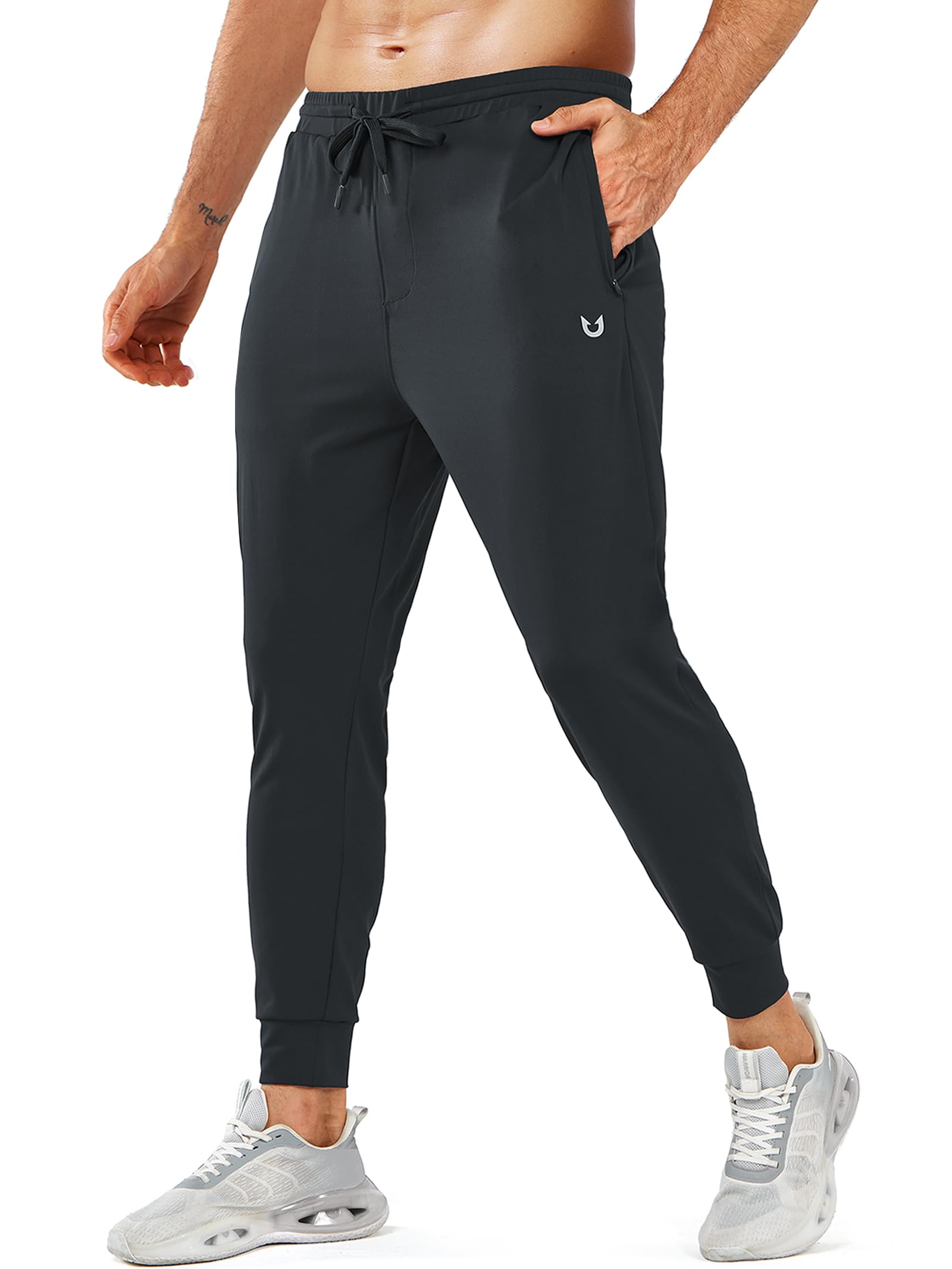 NORTHYARD Men's Joggers Pants with Zipper Pockets Lightweight Sweatpants Athletic Running Workout Track Pants for Men