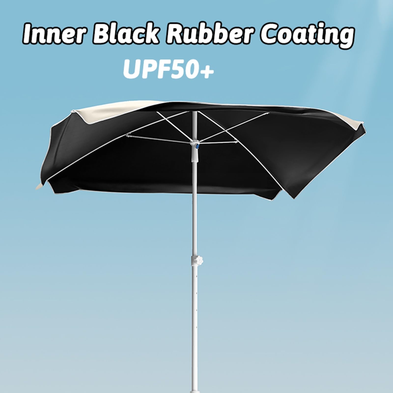 Prostokątny parasol zewnętrzny z zasłoną przeciwsłoneczną, 160 x 160 cm i 200 x 200 cm, parasol kempingowy do ogrodu, na patio, plażę, stół targowy, trawnik, ochrona basenu
