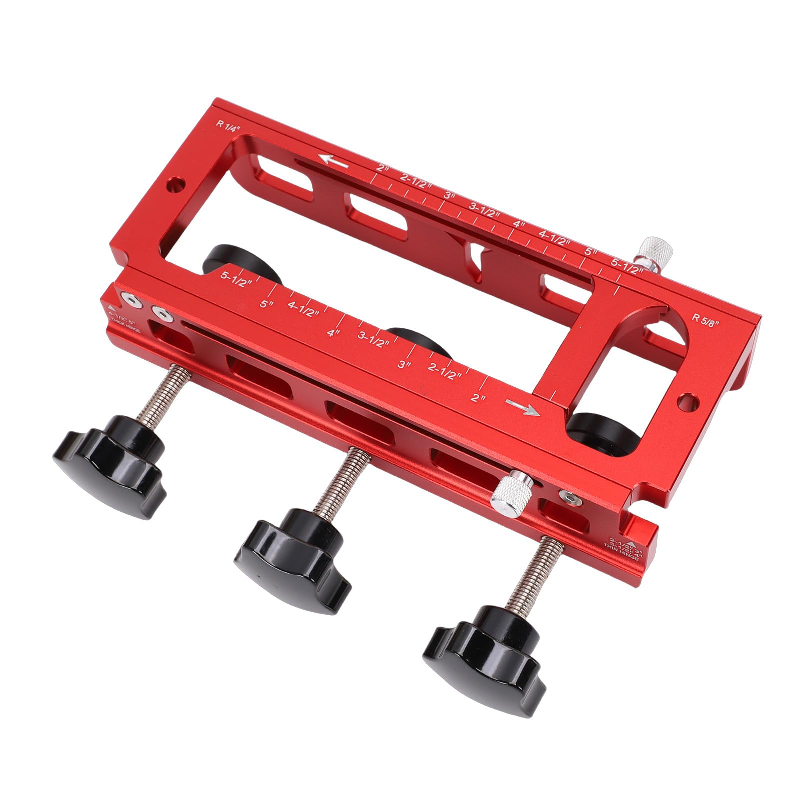 Keenso Door Hinge Template Kit Adjustable Aluminum Alloy Mortise Jig for