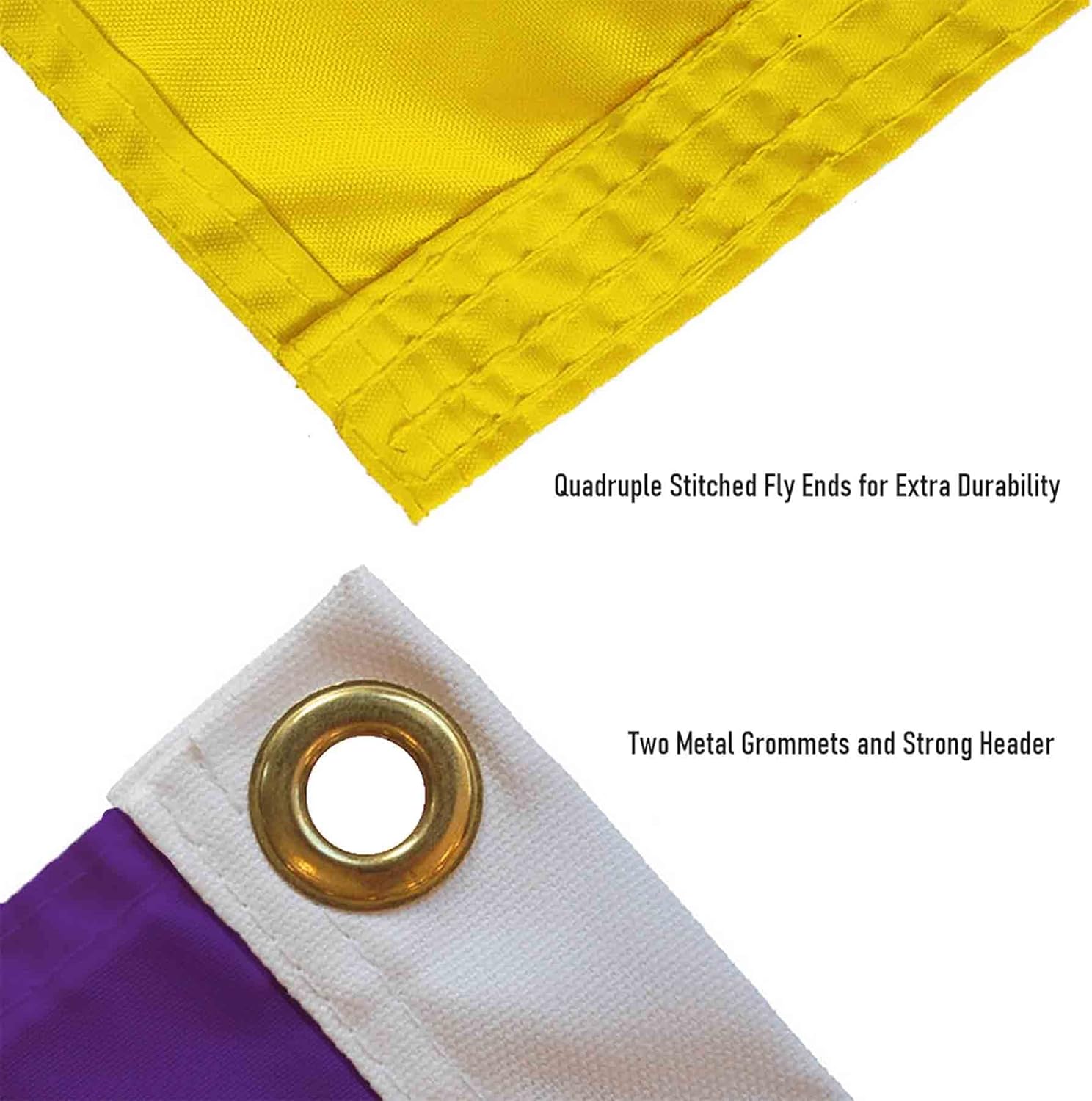 Louisiana State LSU Tigers Two Tone Gradient Flag