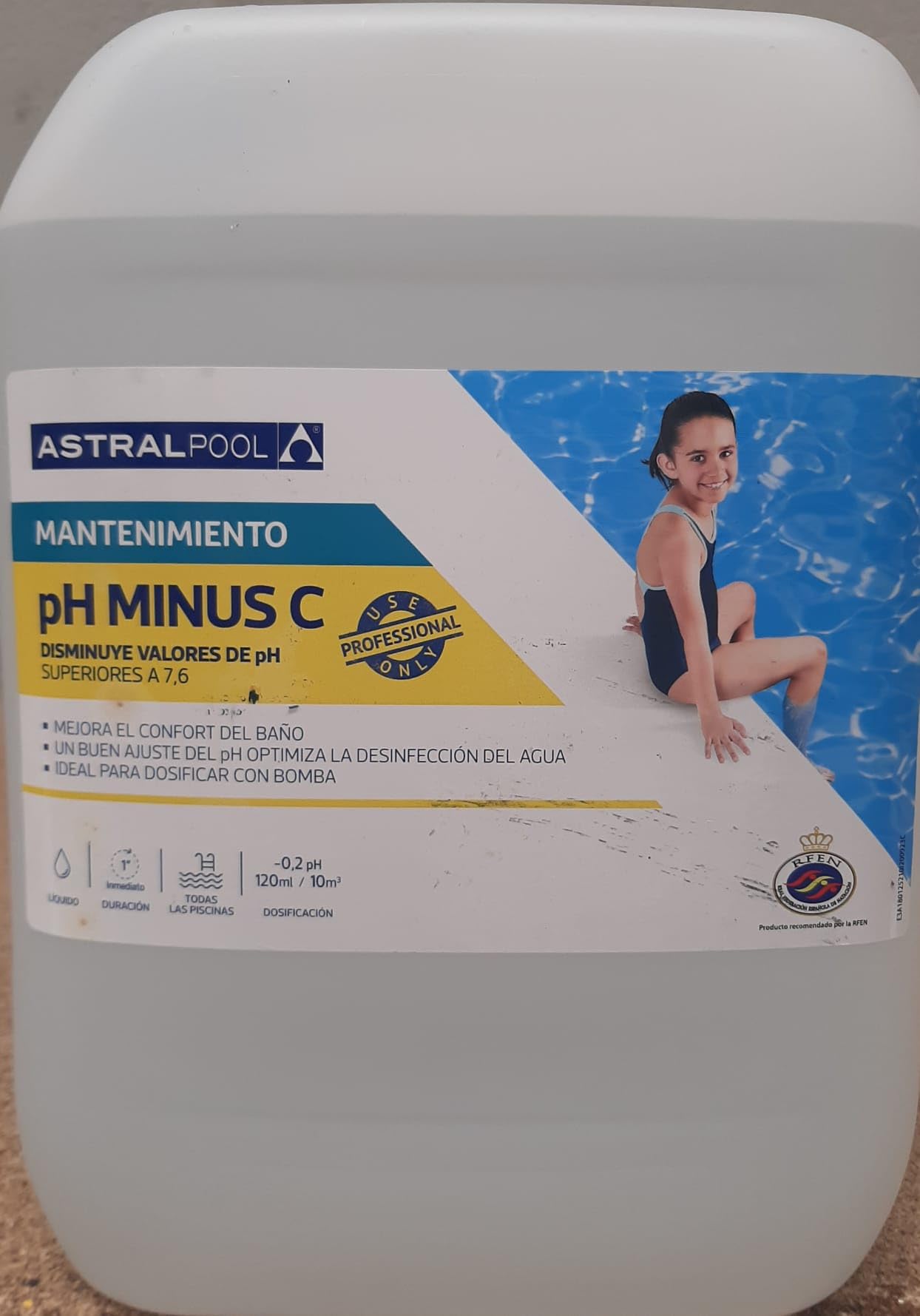 Fluidra 43290 - Minorador de ph líquido 10 l